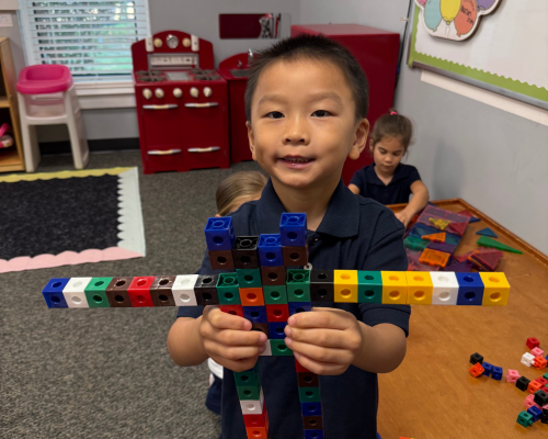Preschool student at Resurrection Lutheran School