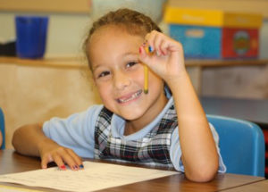 Elementary Gallery student smiling