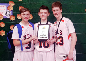 3 boys basketball players
